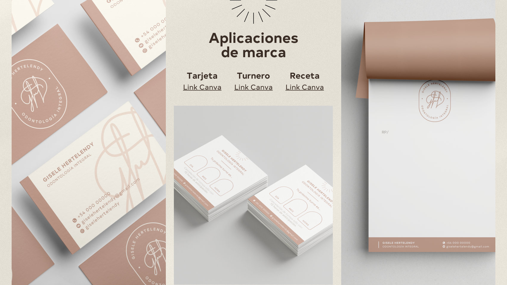 Aplicaciones conceptuales de la identidad de Gisele Hertelendy